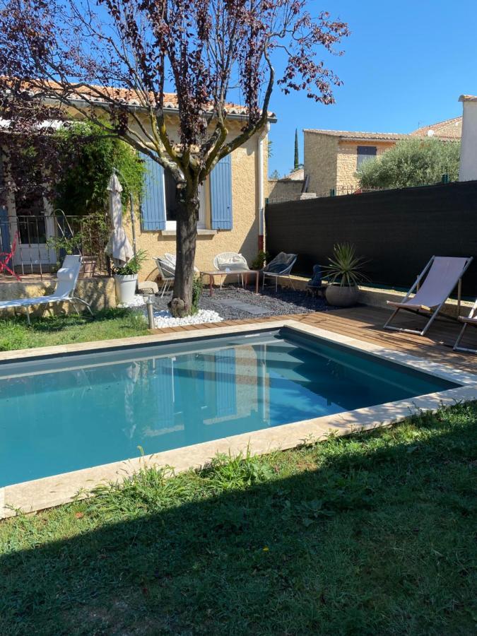 Gite Lou Sabai Au Pied Des Dentelles De Montmirail, Piscine Partagee Aubignan Buitenkant foto
